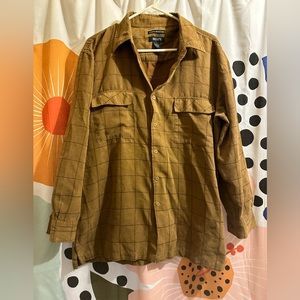 Suede Microfiber Men’s Button Down Shirt